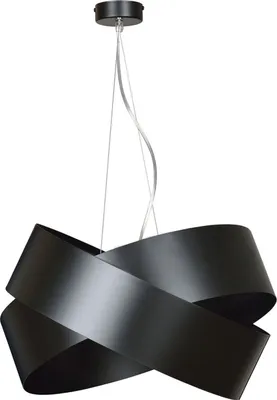 Produktbild von Pendelleuchte Schwarz E27 Ø 50 cm Metall Modern Hängelampe