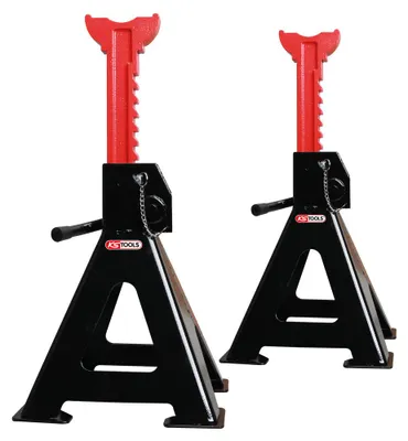 Image de KS TOOLS Chandelles à crémaillère 3 tonnes, lot de 2 - 160.0370