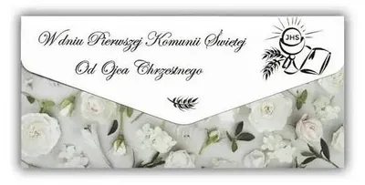 Obrázok produktu pre Poznámkový lístok v obálke k prvému svätému prijímaniu od krstného otca – Trend