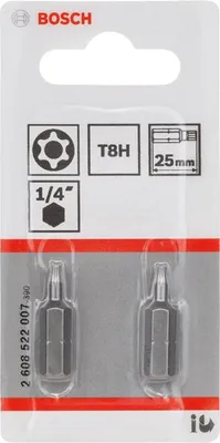 Produktbild von T8H Security-Torx®-Schrauberbit Extra-Hart, 2 Stk.