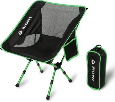 Produktbild von Famanu Campingstuhl tragbar - Klappstuhl mit Fußstütze