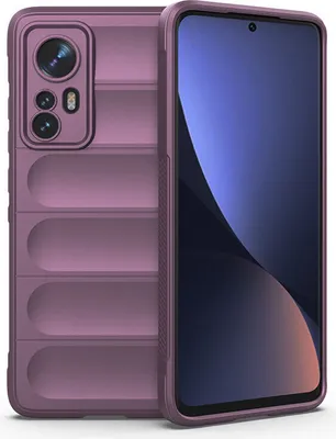 Immagine prodotto di Custodia Xiaomi 12 Pro, Custodia protettiva in silicone TPU morbido antiurto per Xiaomi 12 Pro Viola