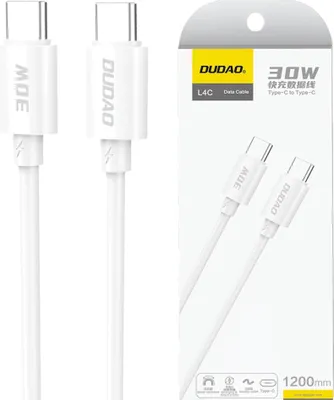 Produktbild von DUDAO Dudao L4C USB-C - 30W 2m White