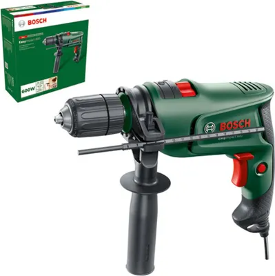 Obrázok produktu pre Bosch Easy Impact 600, Rýchloupínanie, Čierna, Zelená, 1,2 cm, 3000 ot/min, 45000 bpm, 1 cm