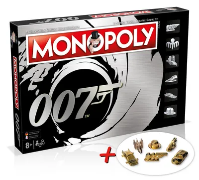 Produktbild von Monopoly - James Bond + 6 EXTRA Gold Spielfiguren Deutsch Französisch Edition Spiel Brettspiel