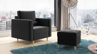 Obrázek produktu pro Křeslo MIA šedé - DREAM VELVET 202.13