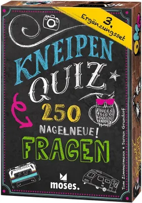 Produktbild von Kneipenquiz -250 Nagelneue Fragen