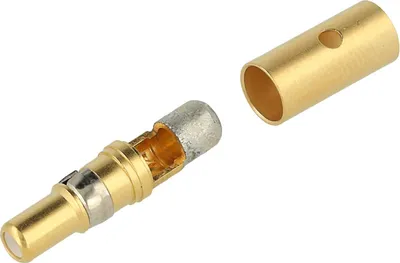 Image de 09140006215 Contact coaxial HARTING 50Ohm broche de contact (M) or, 1 pièce Matériau alliage de cuivre - 1pièce