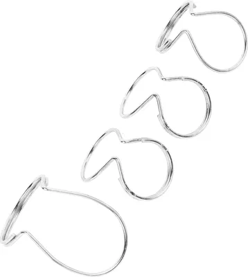 Image de Médiator pour guitare, Kit de doigté Butterfly portable et parfait, Confortable à porter, 4 pièces pour la musique (SILVER)