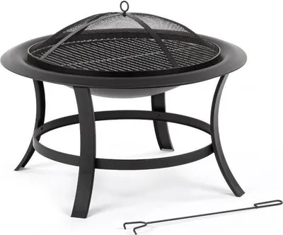 Obrázek produktu pro Ohniště Fieldmann FZG 1025, průměr 74 cm, výška vaření 40 cm, chromovaný gril, kovová konstrukce