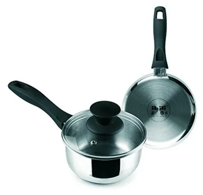 Productafbeelding van Steelpan met deksel, 14 cm, roestvrij staal, inductie geschikt
