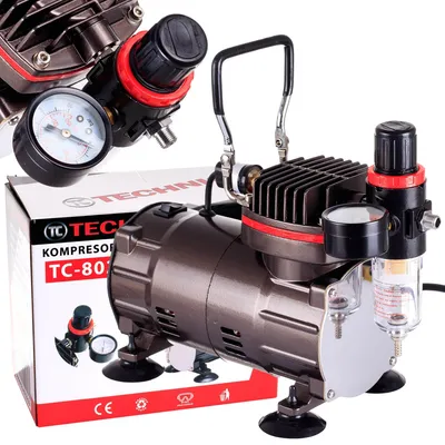 Obrázok produktu pre Airbrush vzduchový kompresor kompresor efektívne malé tiché bez oleja 23l/min
