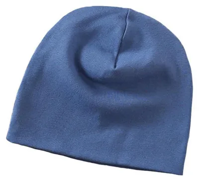 Obrázok produktu pre Detská čiapka, pletená čiapka, bavlna, farba: svetlomodrá, veľkosť: 49-54 cm