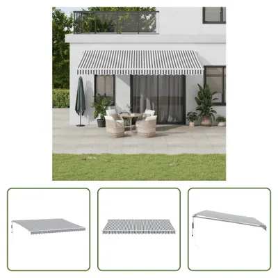 Obrázek produktu pro Markýza The Living Store Automatic Anthracite & White 500x300 cm