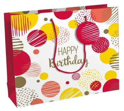 Image de Clairefontaine 32484-6C Clairefontaine Geschenktüte "Happy Birthday rosa", groß