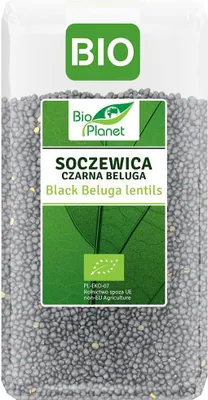 SOCZEWICA CZARNA BELUGA BIO 500 g - BIO PLANET