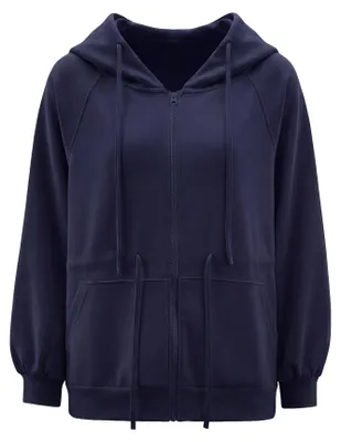 Image de Pull à capuche pour femmes dulcey - bleu, taille S