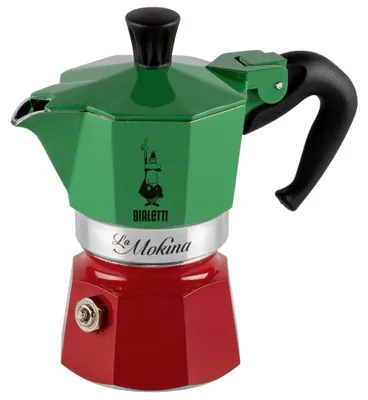 Zdjęcie produktu dla Bialetti 0005650, Zestaw zaparzaczy, 0,5 l, Czarny, Zielony, Czerwony, Aluminium, Polipropylen (PP), 125 mm