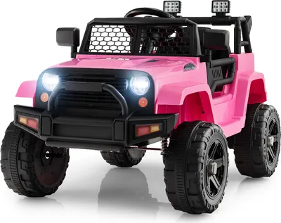 Immagine prodotto di COSTWAY 12V auto elettrica per bambini, veicolo per bambini 2,5-4,5 km/h, per bambini e bambine da 3 anni (rosa)
