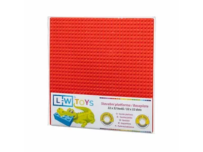 Produktbild von L-W Toys Grundplatte 32x32 rot