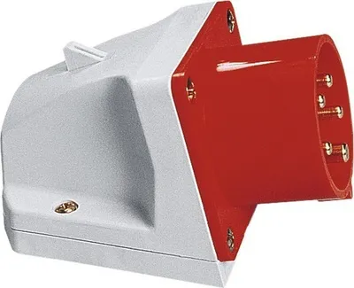 Produktbild von CEE-Wandgerätestecker PCE 32A IP44 5-polig weiß/rot