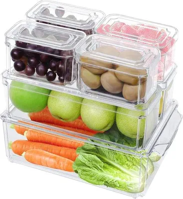 Produktbild von Küchenorganizer stapelbar BPA-frei transparent