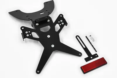 Image de ZIEGER X-Line Support de plaque d'immatriculation compatible avec Kawasaki ZX-6R BJ 2003-04 / Z 750 BJ 2004-06 / Z 1000 BJ 2003-06