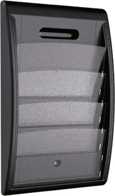 Produktbild von PAPERFLOW Wand-Prospekthalter Quick fit 4 Fächer schwarz