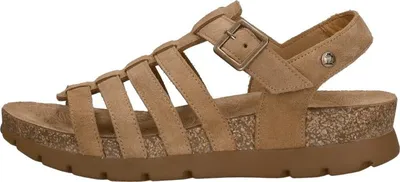Image de Panama Jack Sasha Sandalen Plat - Cognac - Maat 41