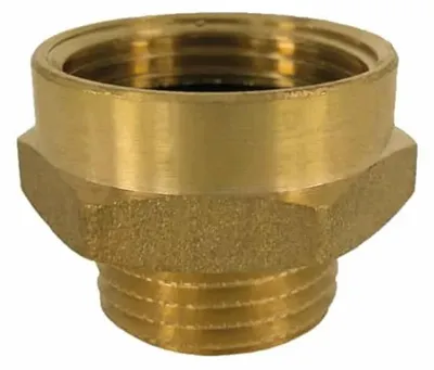 Immagine prodotto di Raccordo filettato in ottone a doppio nipplo prolungato 1" femmina x 1/2" maschio