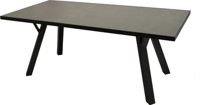 Produktbild von Tisch 180x90 Aluminium Glas Anthrazit