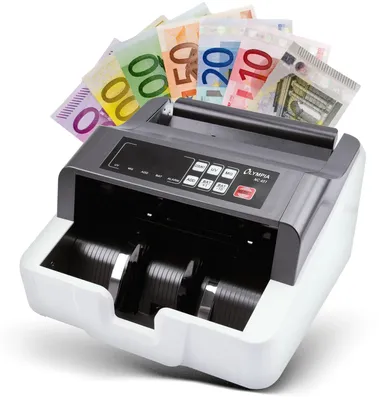 Geldscheinprüfgerät UV/MG, 1000 Banknoten/min, Addierfunktion, LED