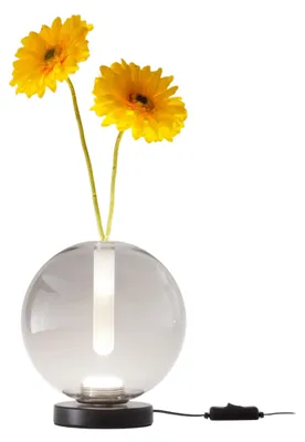 Obrázok produktu pre Stolná lampa Wengen, priehľadná sivá, 7 W LED 540 lm, borosilikátové sklo, dotykový stmievač, teplota farby 2700 K – 3000 K – 4000 K, stupeň krytia IP20 – Wengen