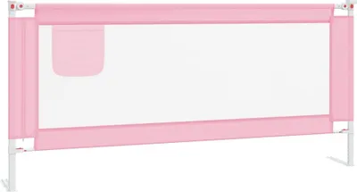 Produktbild von vidaXL Kleinkind-Bettschutzgitter Rosa 200x25 cm Stoff