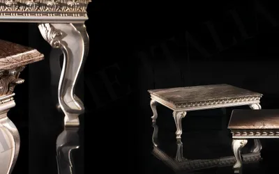 Immagine prodotto di Tavolino Tavolino da salotto Tavolino reale in legno Tavolini barocchi