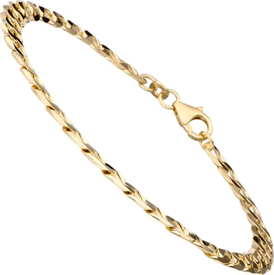 Produktbild von Panzerarmband 333 Gold Gelbgold 19 cm Armband Goldarmband