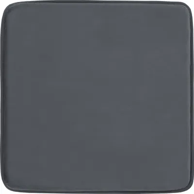 Produktbild von Domarex Weiche Stuhlauflage 38x38 cm für Hocker und Stühle, gepolstert mit Schaumstoff – Bequeme Sitzauflage aus Velvet - dunklegrau