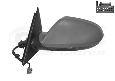 Produktbild von VAN WEZEL 0342807 Außenspiegel Seitenspiegel Links für AUDI A6 Avant (4G5, 4GD, C7) Asphärisch Beheizt Grundiert