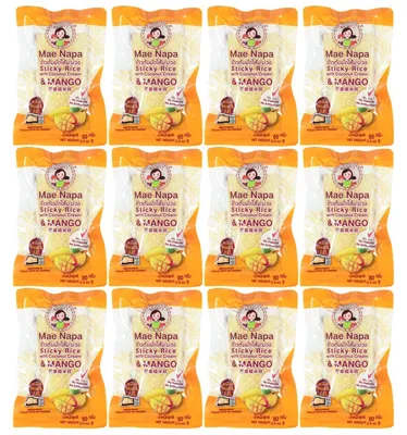 Produktbild von Mae Napa Klebreis mit Kokoscreme und Mango 12x80g