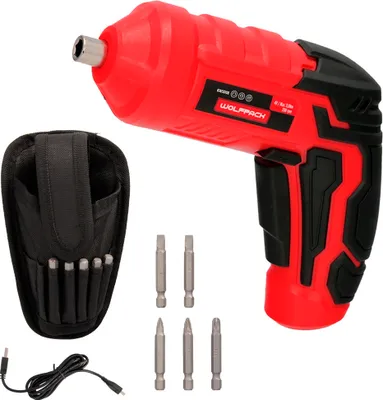 Image de tournevis 4 V. Avec LED, coffret et 5 tournevis, batterie USB