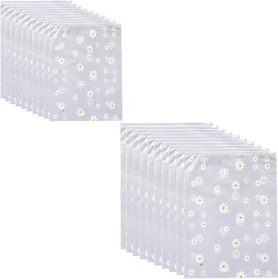 Obrázek produktu pro 20 ks – cestovní úložné tašky – uzavíratelné tašky z EVA – 2 velikosti – 20 × 30 cm / 40 × 30 cm – průhledné – cestovní tašky – opakovaně použitelné – voděodolné cestovní tašky