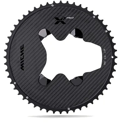 Produktbild von Miche X2-RD 12s Kettenblatt AL7075/Carbon CNC 56t Für Dura Ace 9200 ohne Powermeter schwarz-elox