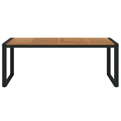 Zdjęcie produktu dla vidaXL Stół ogrodowy z ramą w kształcie litery U 200x90x75 cm lite drewno akacjowe