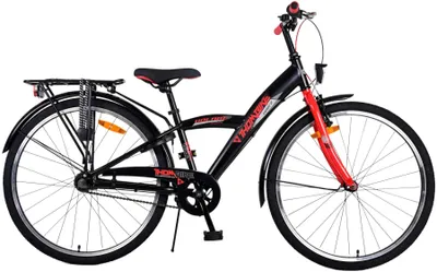 Produktbild von Volare Thombike Kinderfahrrad - Jungen - 26 Zoll - Schwarz Rot - 3 Gänge