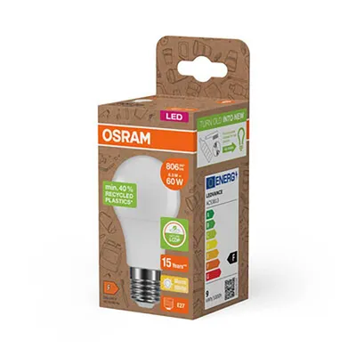 Obrázek produktu pro Osram 4058075831803, 8,5 W, 60 W, E27, 806 lm, 15000 h, Teplá bílá