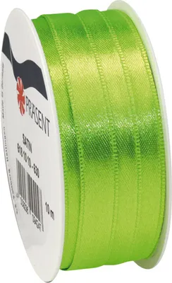 Produktbild von Satinband, 10 mm, Rolle à 10 m Maigrün