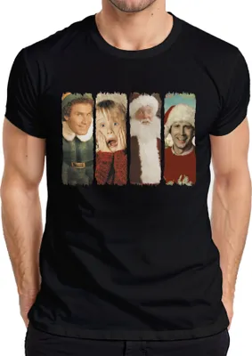 Produktbild von Weihnachtsfilme Vintage Retro Boys of Winter - Weihnachten Xmas Herren T-Shirt, Schwarz, L