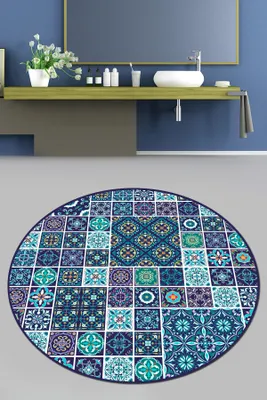Immagine prodotto di Mijolnir, Carres- CHL4861, Multicolore, Tappetini da bagno, 700 gr/m², 100% POLIESTERE