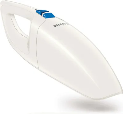 Produktbild von Philips MiniVac kabelloser Handstaubsauger, 3.6 V Li-Ionen-Akku inkl. Fugen- und Bürstenzubehör, Weiß (FC6150/01)