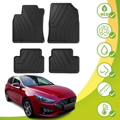 Obrázok produktu pre Eko Gumené Rohože Pre Hyundai i30 3 2017-vyššie 4ks